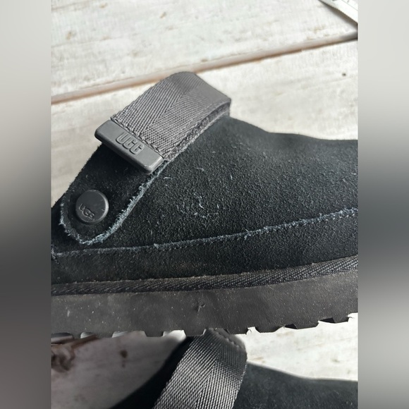 Ugg | Goldenstar | suede | black | strap | platform | cushy | clog | 8 - Picture 7 of 15
